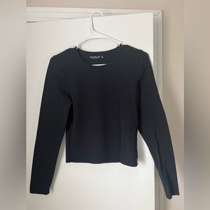 Abercrombie & Fitch Black Ripped Long Sleeve